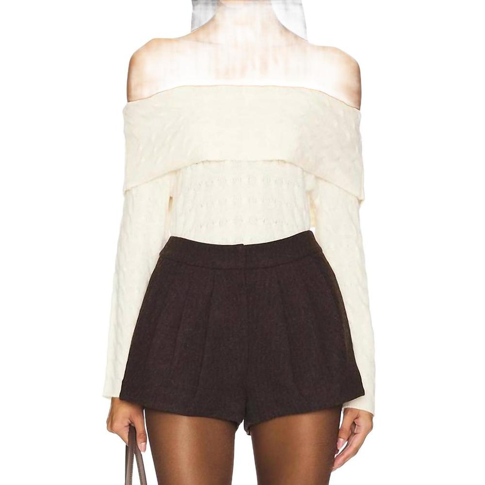 NEW CENTRAL PARK WEST constance sweater in cream